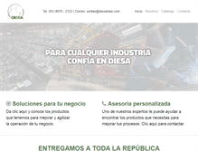 Tablet Screenshot of diesamex.com
